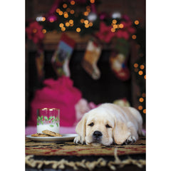 Holiday- Labrador Waiting for Santa